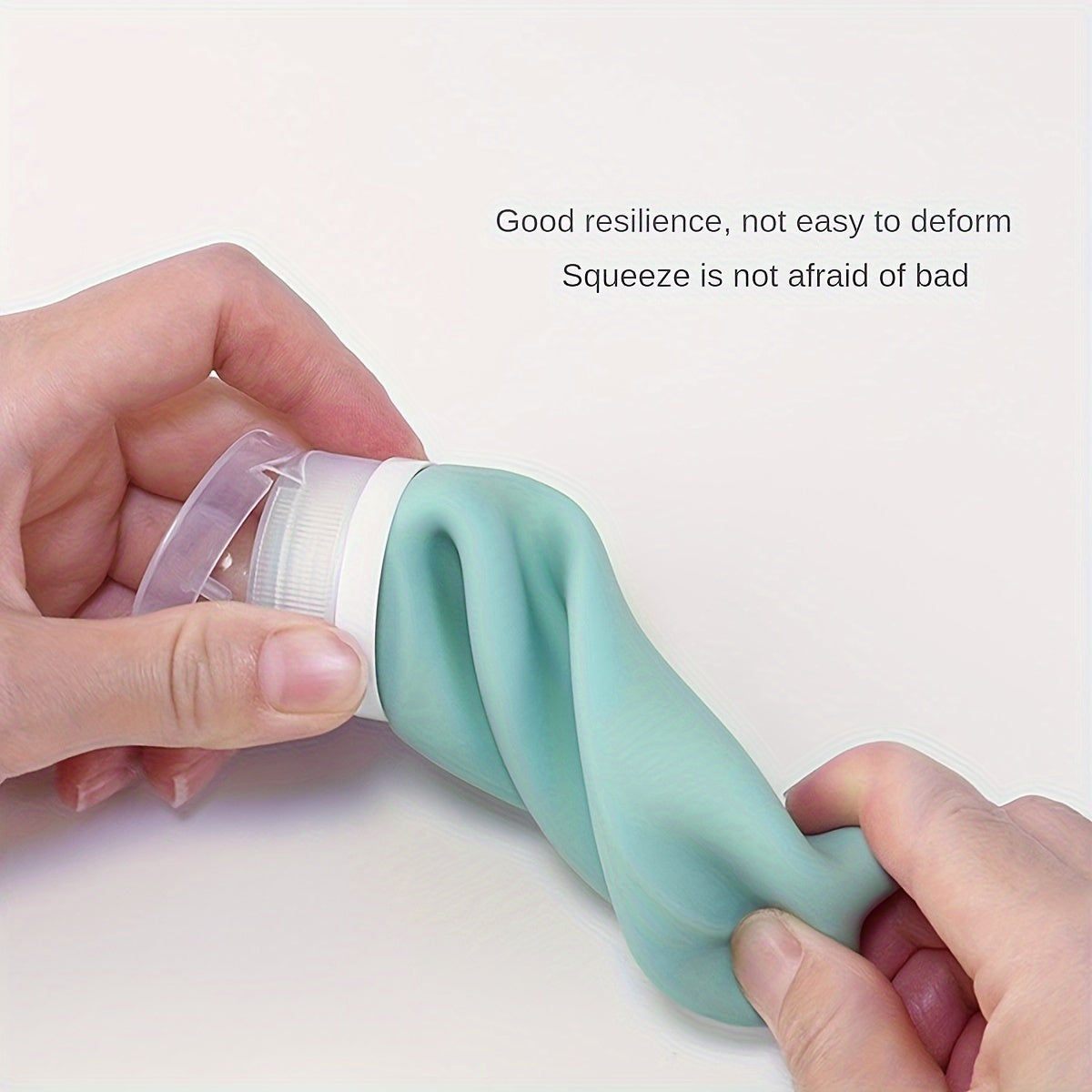 4PCS Silicone Travel Bottle Shower Gel Shampoo Empty Bottle Set