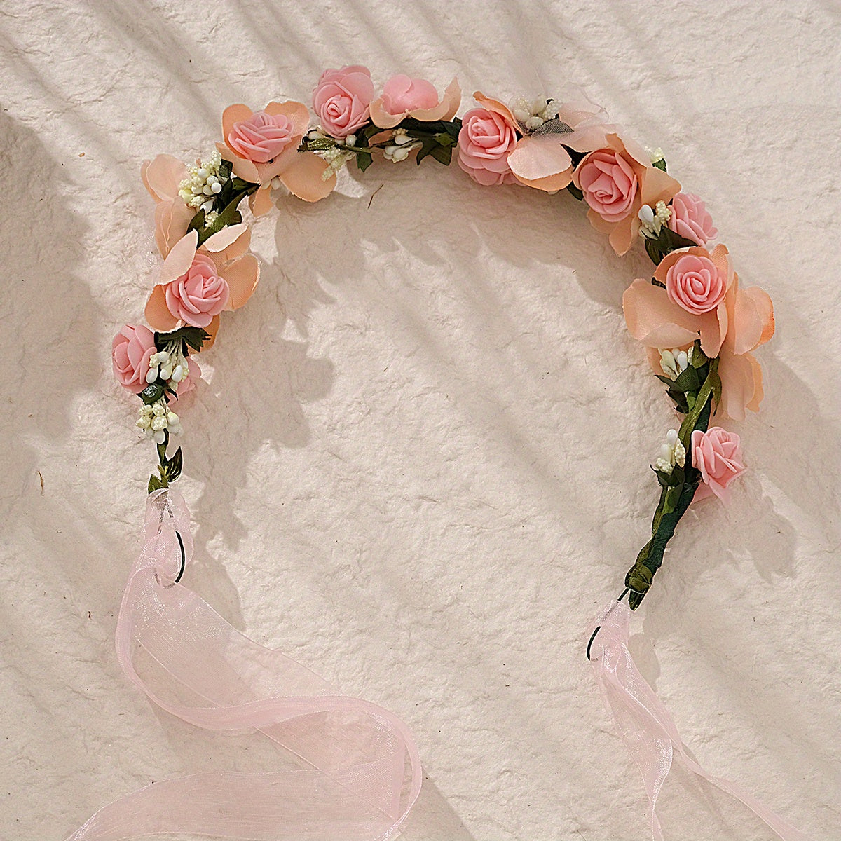 Flower & Rose Decor Hair Band Bridal Wedding Headwear