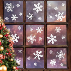Snowflake Christmas Stickers Window Decoration Holiday Party Supplies