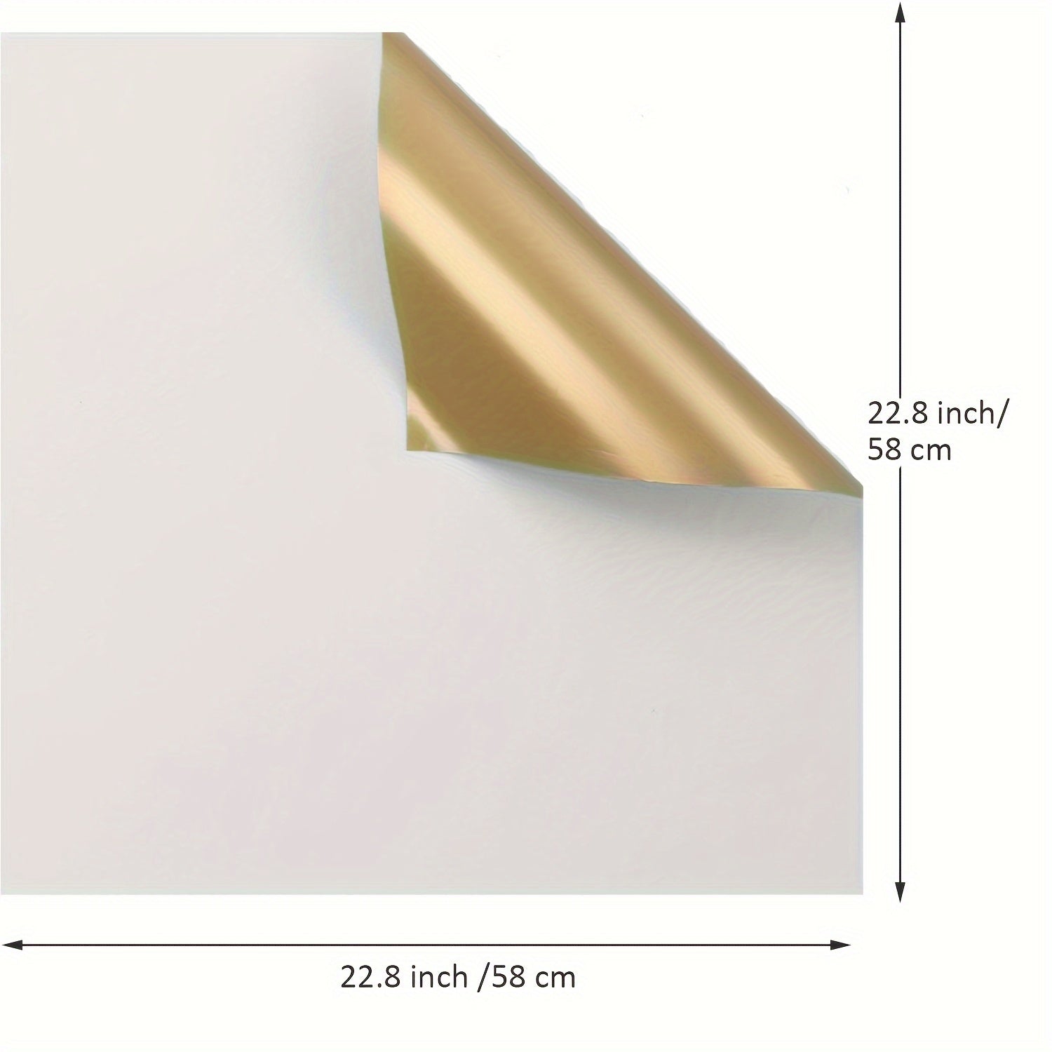 20 Sheets Double Sided Golden Flower Wrapping Paper Waterproof Gift Packaging