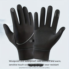 Winter Warm Gloves Men Women Wind Waterproof Non-slip Touch Screen Thermal Sport