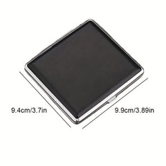 Leather Cigarette Case Metal Box Portable For 20 Cigarettes