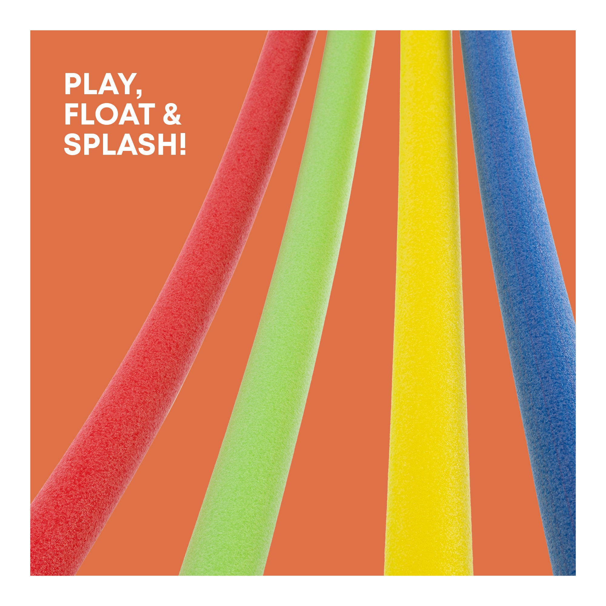 Hillington Set of 2 Pool Noodles 1.5m Long Assorted Colors Swimming Aid