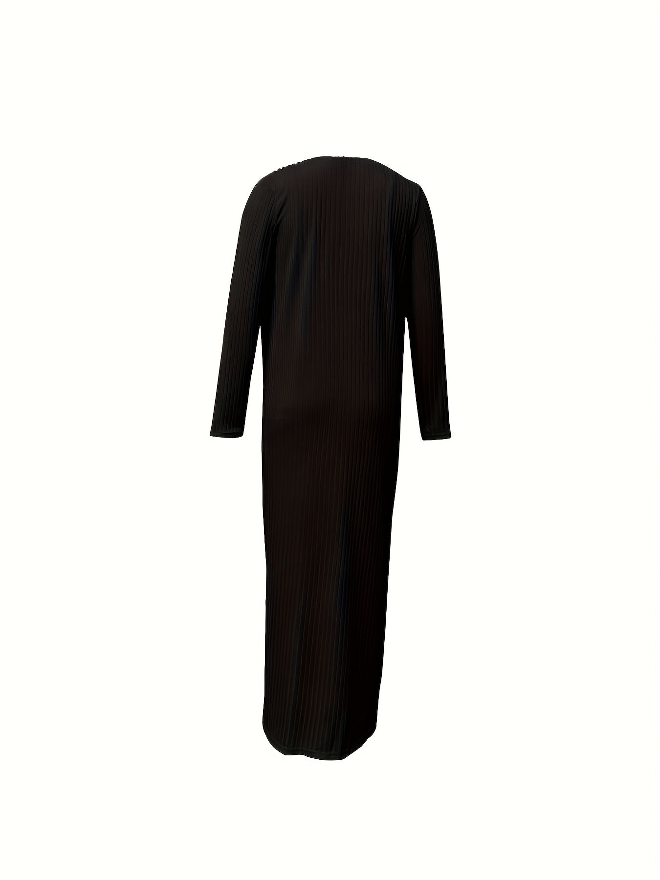 Ribbed Two piece Dress Set Long Sleeve Cardigan & Cami Dress