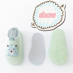 Cartoon Slip On Sock Shoes For Baby Girls Non Slip Walking Shoes