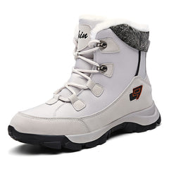 Women's Non slip Snow Boots Warm Lace Up Platform Winter High Tube Boots