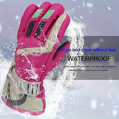 Youth Skiing Gloves - Waterproof & Windproof Winter Outdoor Sports Gloves