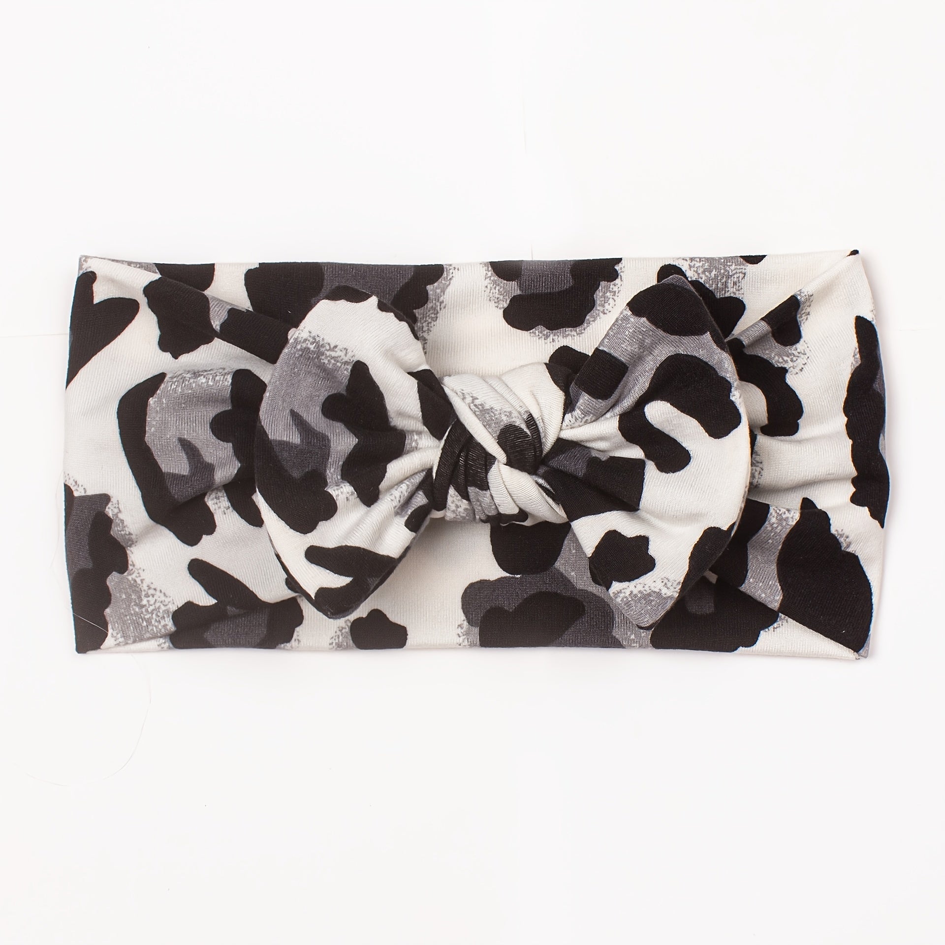 Leopard Print Bow Hair Band Headwear for Baby Girls