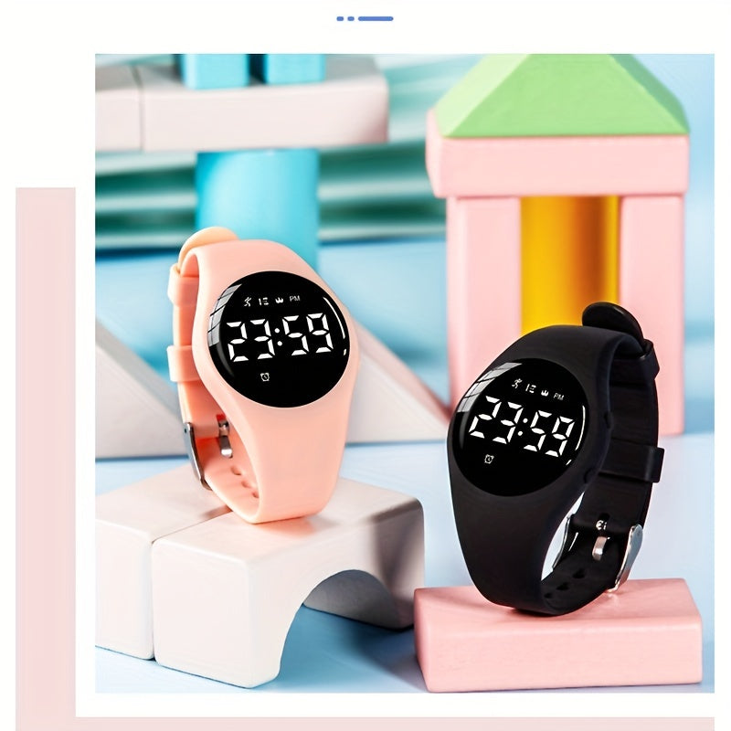 Waterproof Vibrating Alarm Clock Digital Wrist Watch for Kids