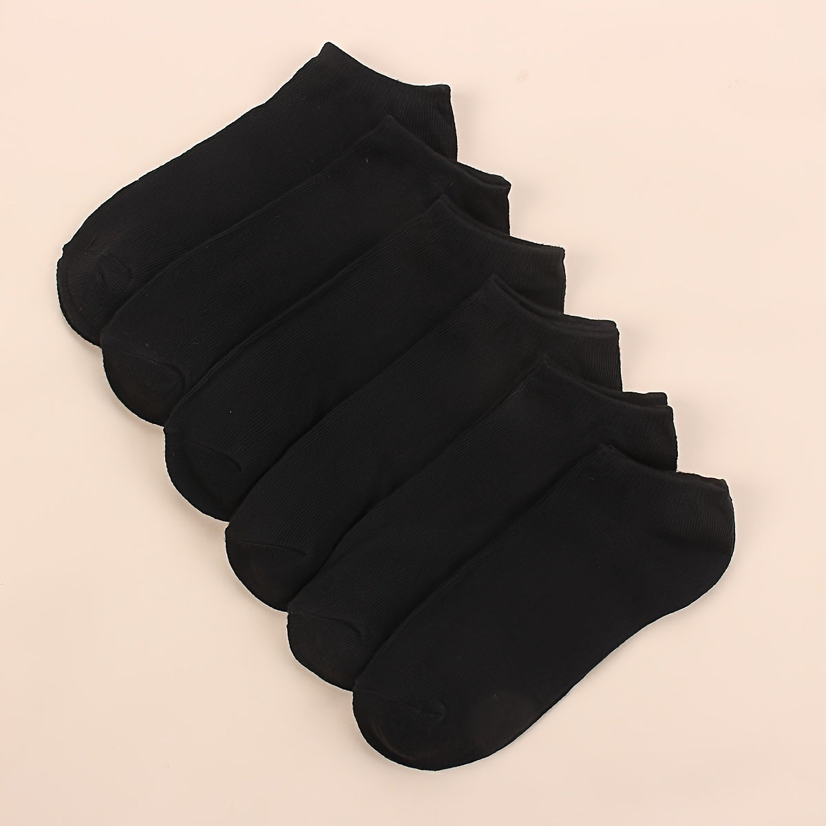 6-Pack Women's Striped Cotton Ankle Socks