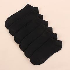 6-Pack Women's Striped Cotton Ankle Socks