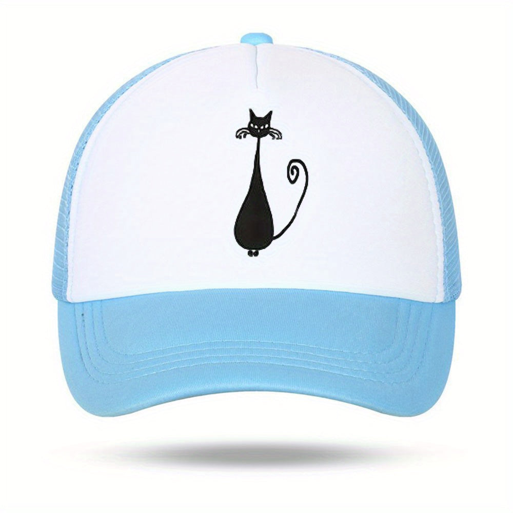 Cat Print Outdoor Sunshade Breathable Baseball Cap