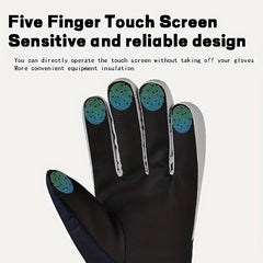 Waterproof Ski Gloves For Men Women Thickened Warm Gloves