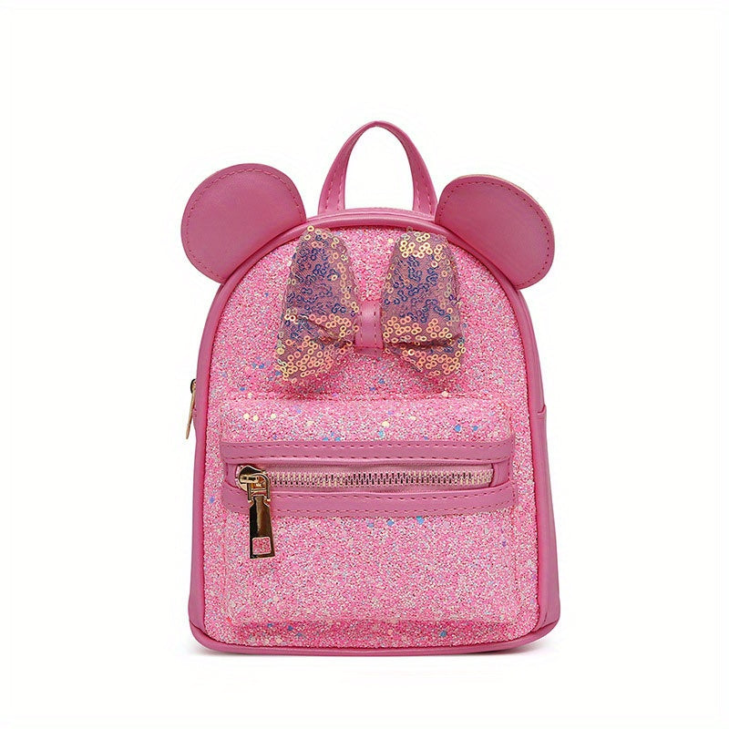 Children's Sequin Bow Ears Backpack