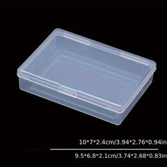 5pcs Mini Plastic Box Translucent Storage Container Jewelry Case