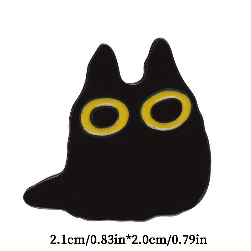 Cat Brooch Cartoon Animal Brooch Cat Metal Badge Bag Clothing Accessories