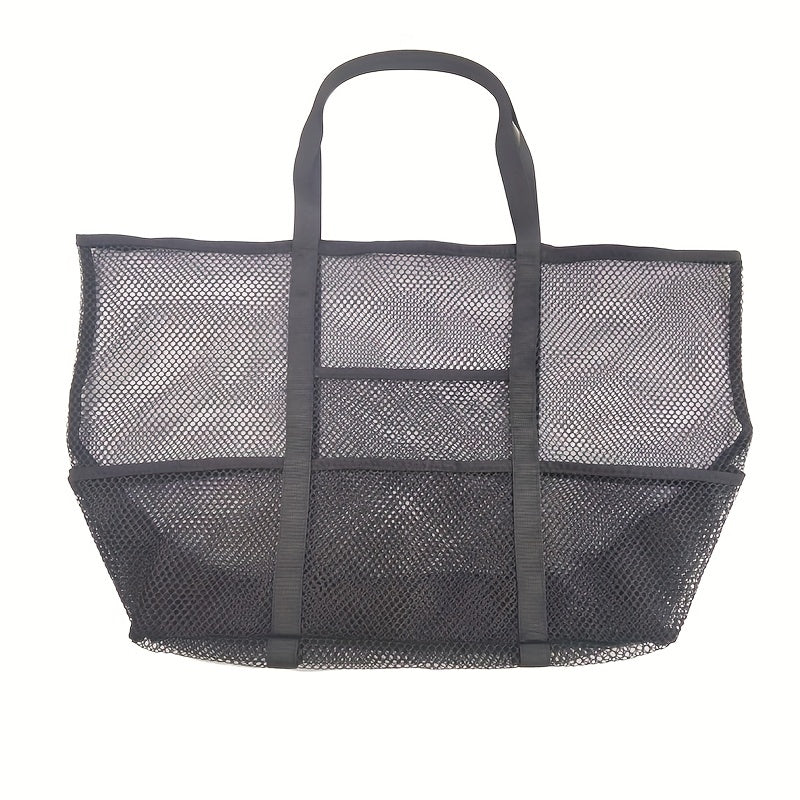 Outdoor Swimming Beach Bag Fitness Mesh Storage Tote Bag