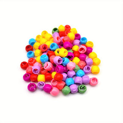 50pcs Mini Hair Claw Clip Plastic Braid Bead Head Ornament for Baby Girls