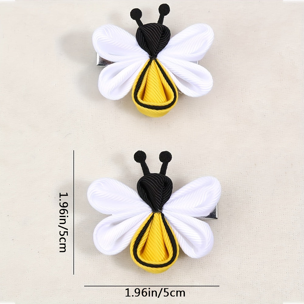 Bee Shaped Hair Clips for Baby Girls - Bee Hair Accessories