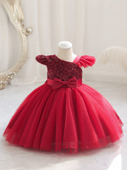 Girls Mesh Puffy Princess Dress - Birthday Gift & Performance Gown Dress