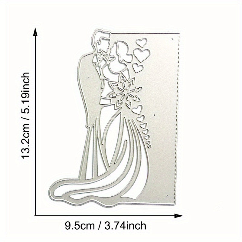 Wedding Couple Invitation Scrapbooking Metal Cutting Dies DIY Paper Card Making