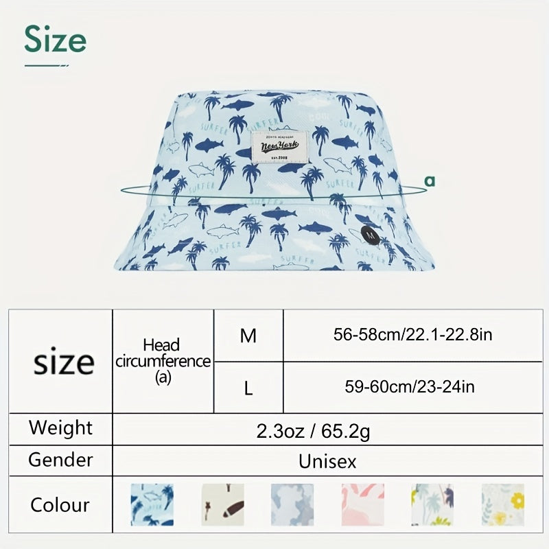Plain Lightweight Reversible Bucket Hats For Stylish Summer Girls Boys