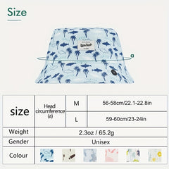Plain Lightweight Reversible Bucket Hats For Stylish Summer Girls Boys