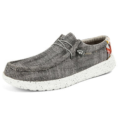 Women's Flat Canvas Shoes Slip On Loafers Casual Walking Shoes