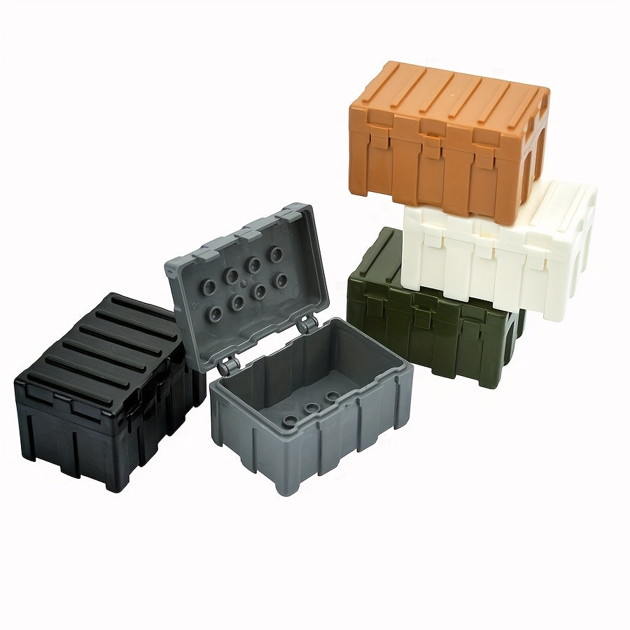 MOC Military Building Blocks Containers Weapon Boxes Accessories