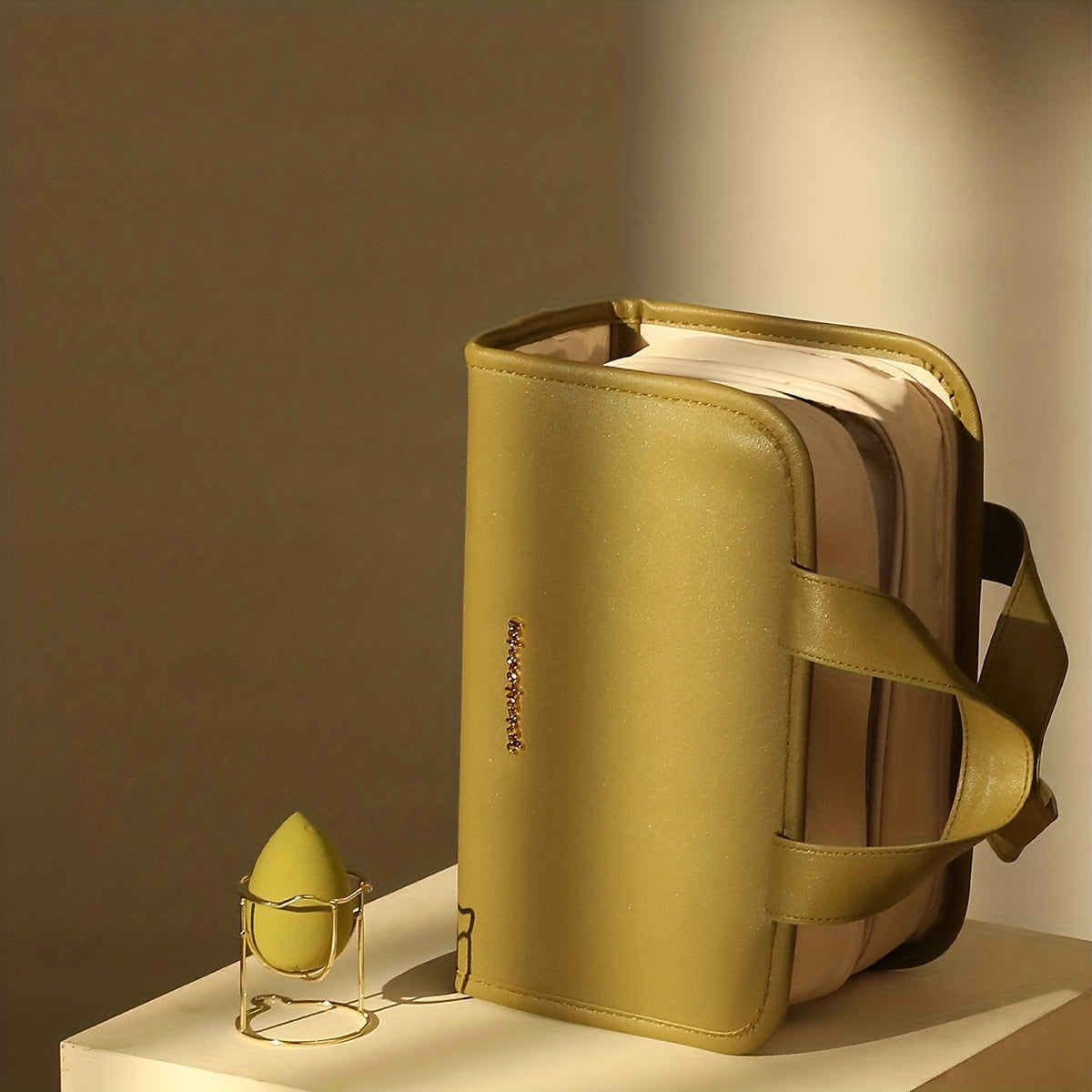 Women's Folding Makeup Bag Toiletry & Cosmetic Organizer for Travel