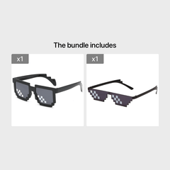 Funky Mosaic Sunglasses Funny Performance Decorative Glasses