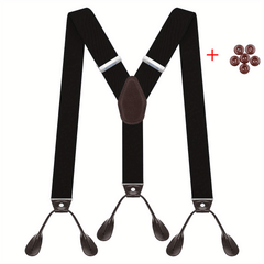 Vintage Suspenders For Men Wedding Party Tuxedo Y Back Wide Braces Dad Hus