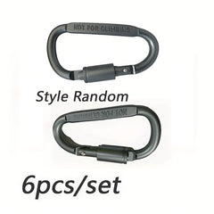 D Buckle Aluminum Alloy Key Chain for Travel and Camping