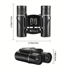 900 25 Compact Binoculars HD Portable For Bird Watching Travel Sightseeing