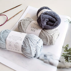 2pcs 393 Feet 50g Lotus Linen Mix Yarn Soft For DIY Hand Crochet/Knittin