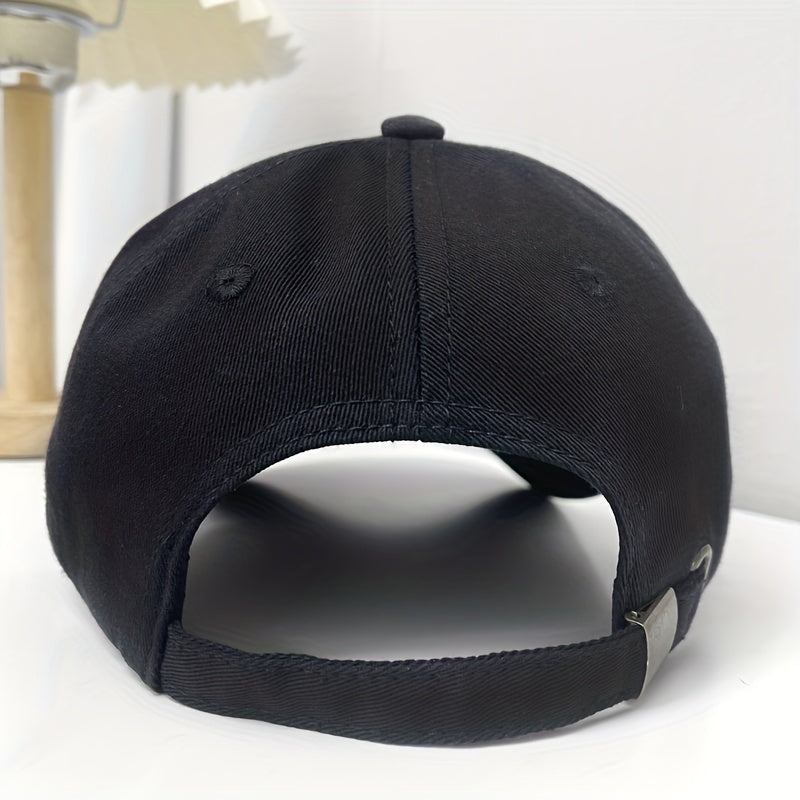Unisex Sunshade Breathable Adjustable Baseball Cap With Embroidery