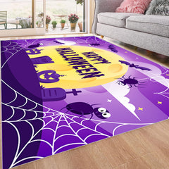 Spider Pattern Carpet Halloween Element Creative Carpet