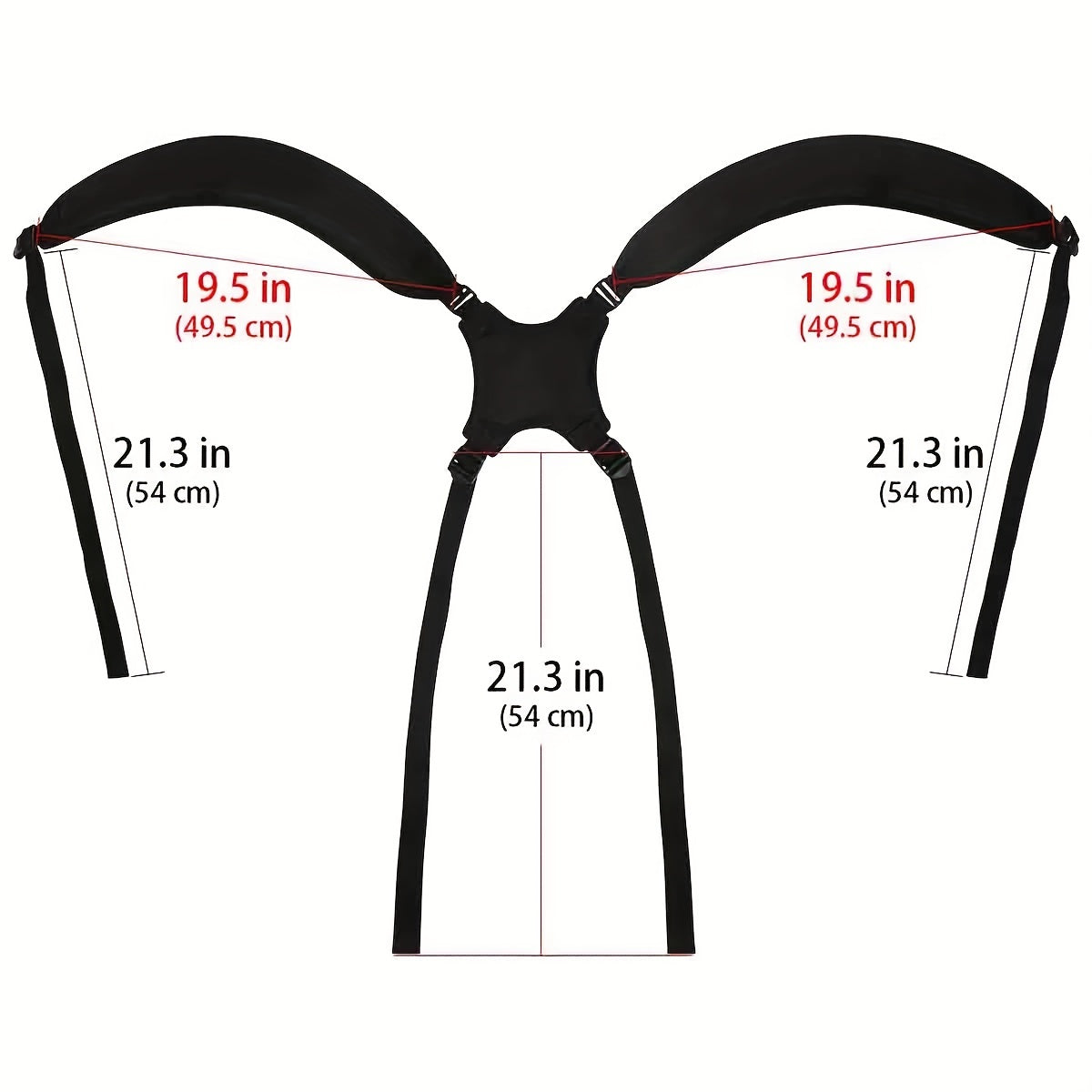 Golf Bag Strap Replacement Double Shoulder Adjustable Padded Strap