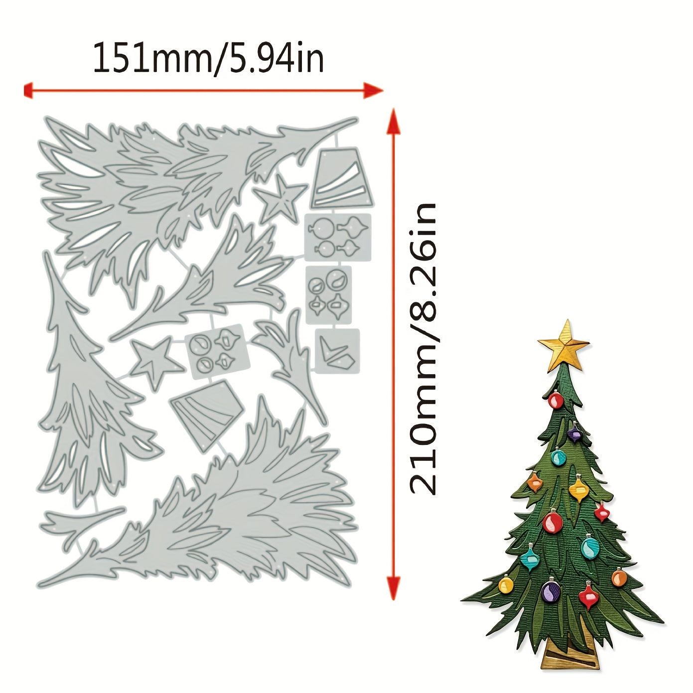 Christmas Metal Cutting Dies for Card Making DIY Crafts Santa Claus