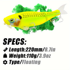 220mm 110g Snake Head Fishing Lure Hard Bait