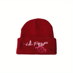 Stylish Letter Cartoon Embroidered Knitted Hat for Winter