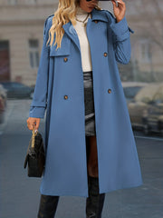Double Breasted Belt Trench Coat for Women