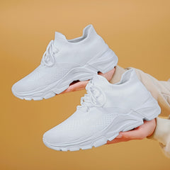 Women's Breathable Lace up Casual Sneakers Lightweight Sports Shoes