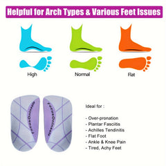1 Pair Plantar Fasciitis Insoles Arch Supports Orthotic Shoe Inserts