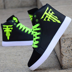 Men's Symbol High Top Skate Shoes Lace Up Platform Sneakers