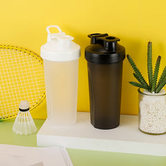 600ml Protein Powder Shaking Water Cup - Outdoor Sports Fitness Bottle