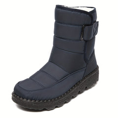 Solid High Tube Snow Boots for Women