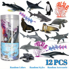 Animal Model Toy Montessori Sea Life Animals Farm Playset Kid Toy Gift