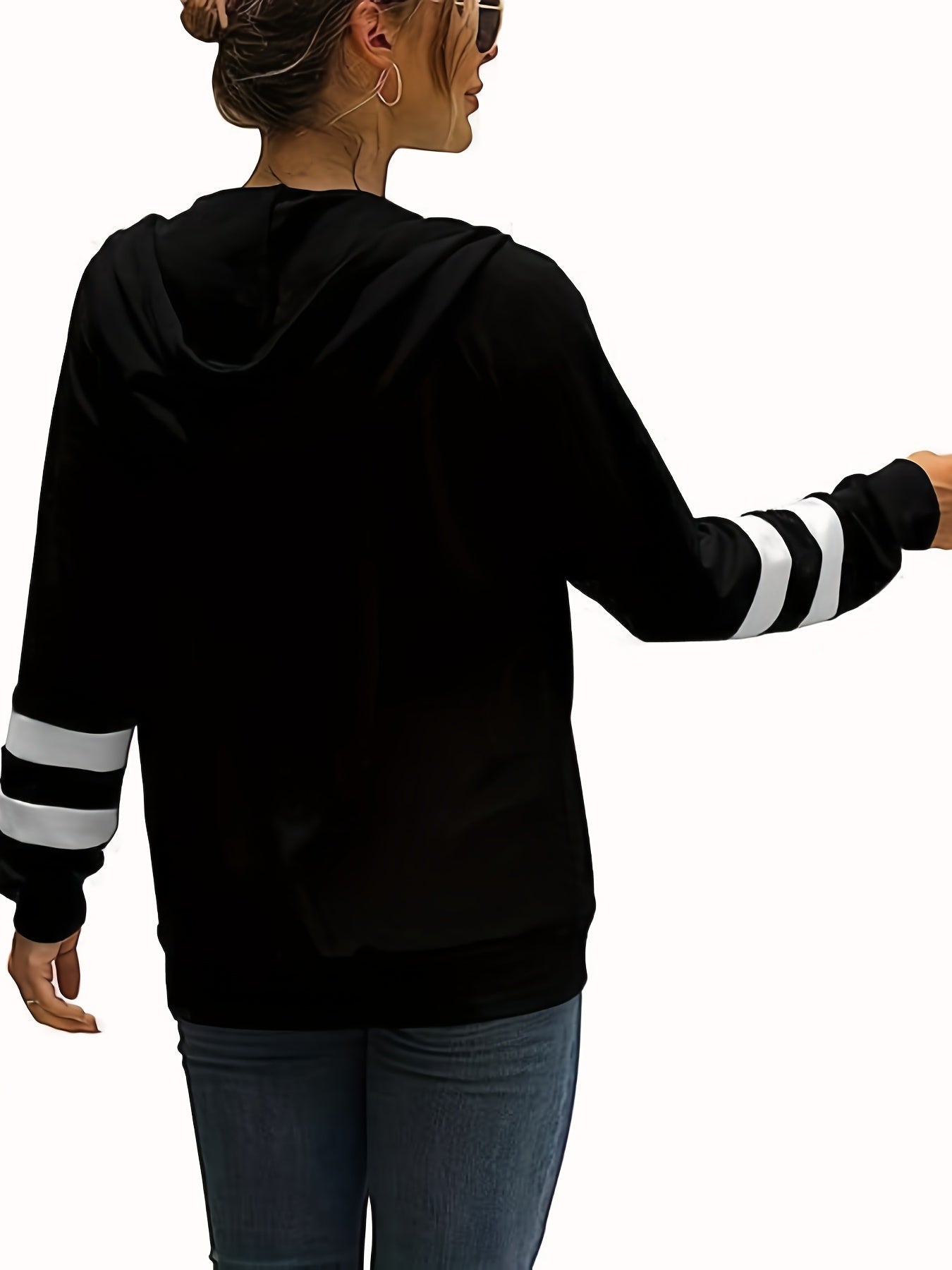 Zip Up Pocket Hoodie Long Sleeve Women's Sweatshirt