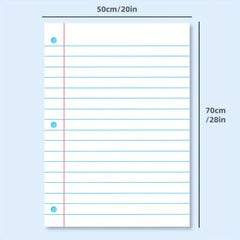 2pcs 20x28Inch Laminated Quadrille Grid Posters Sets